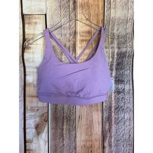 Lululemon Energy Bra Lavender Strappy Athletic Yoga Activewear Size 10 NWT